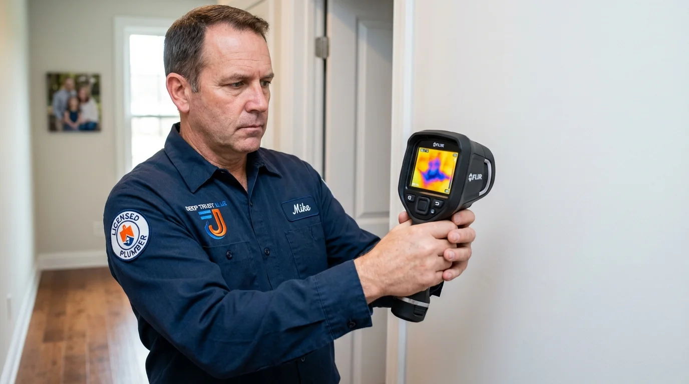 Thermal imaging leak detection by Johns Plumbing LLC in McComb